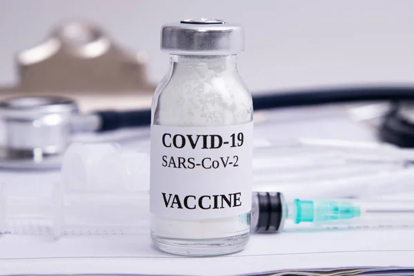 Vacuna Contra Coronavirus Laboratorio —  Fotos de Stock