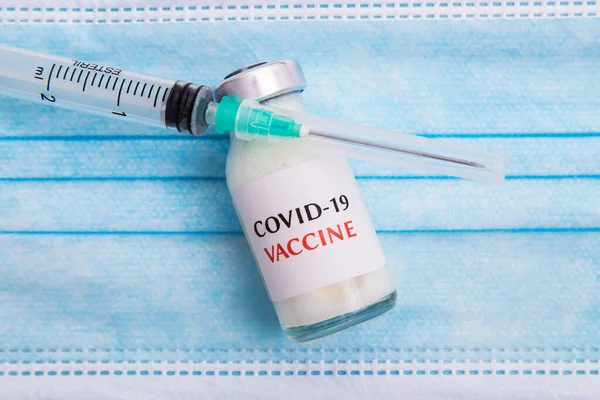 Coronavirus Vaccine Sanitary Mask — Stock Photo, Image