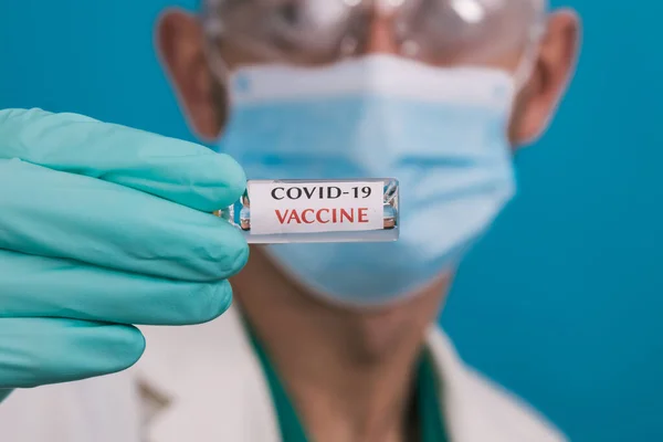 Hand Coronavirus Vaccine Medical Doctor Science Laboratory — Stock Photo, Image