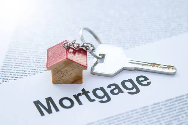 House Keys Mortgage Documents — Stock Photo, Image