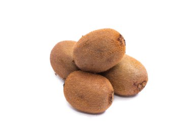 Beyaz arkaplanda doğal kiviler izole