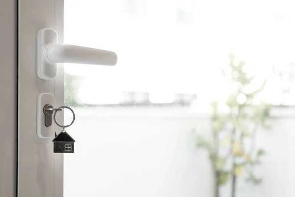 Klíčky Zámku Dveří Domu — Stock fotografie