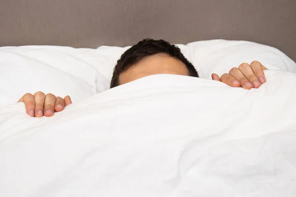 Sleeping Man Morning Daylight — Stock Photo, Image