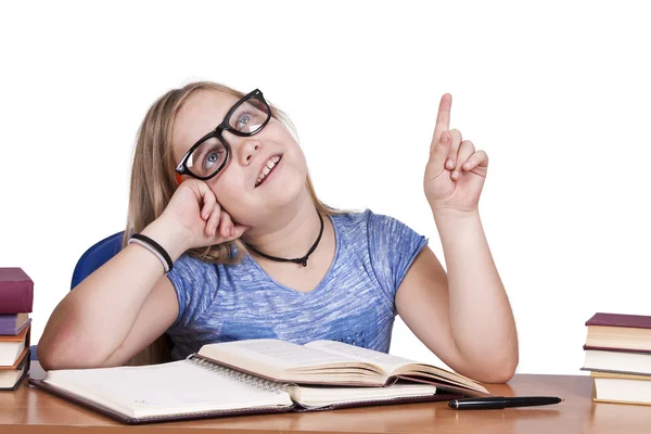 Menina na escola — Fotografia de Stock