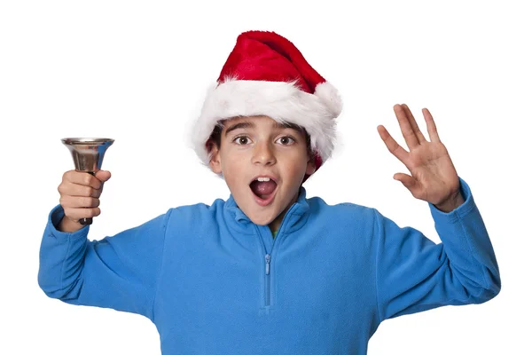 Niño celebrando la Navidad — Foto de Stock