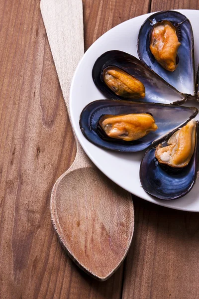 Mejillones, comida — Foto de Stock