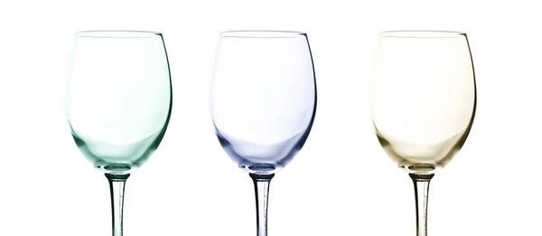 Crystal wine glasses — Stock Photo, Image