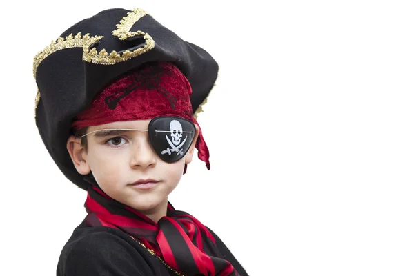 Детский пиратский костюм — стоковое фото