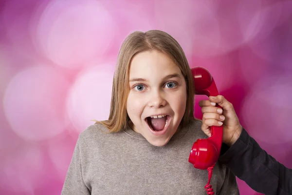 Talking on the phone — Stock Photo, Image