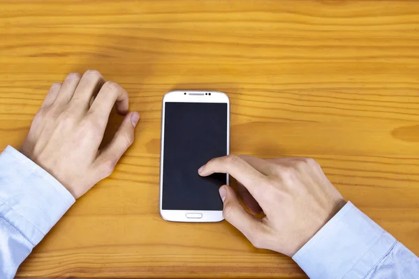 Hands on the table — Stock Photo, Image