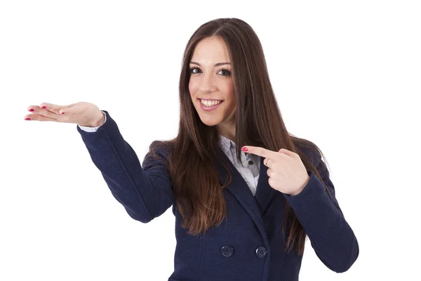 Frauenunternehmen isoliert — Stockfoto