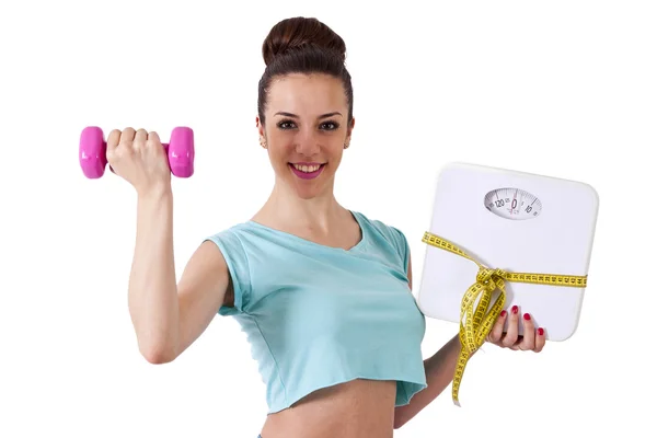 Woman fitness, gym — Stock Photo, Image