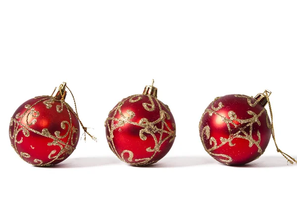 Kerst ornamenten geïsoleerd Stockfoto