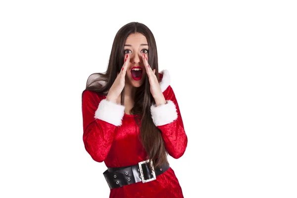 Babbo Natale donna — Foto Stock