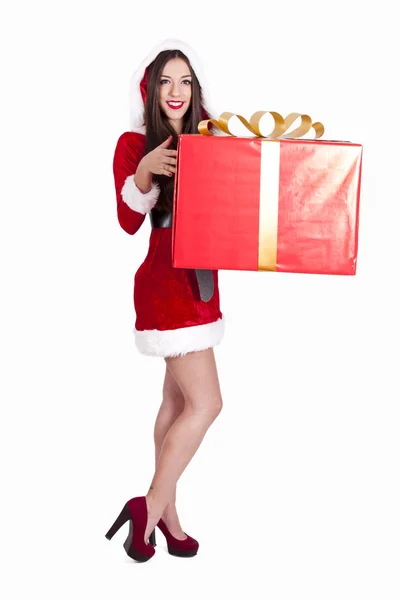 Babbo Natale donna — Foto Stock