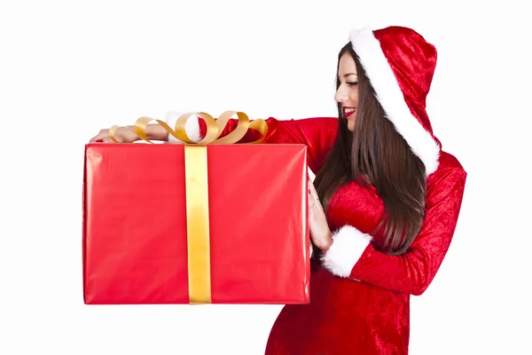 Babbo Natale donna — Foto Stock