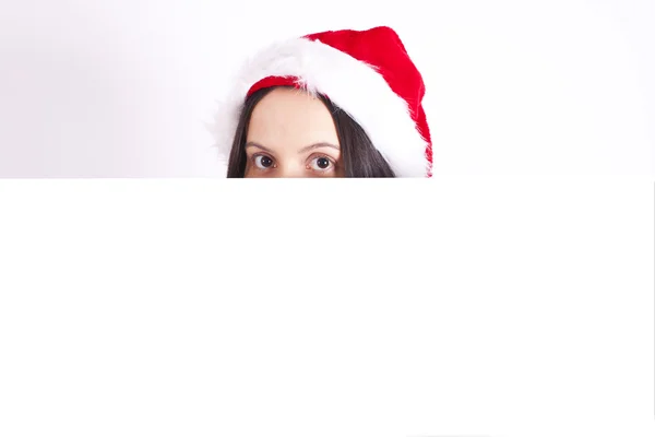 Ragazza Babbo Natale — Foto Stock