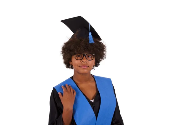 Girl with graduation — Stock Photo, Image