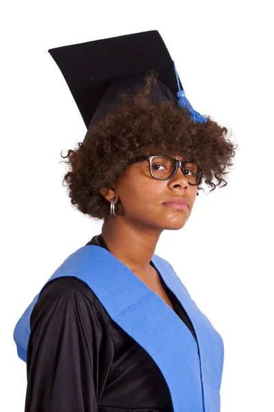 Flicka med avläggande av examen — Stockfoto