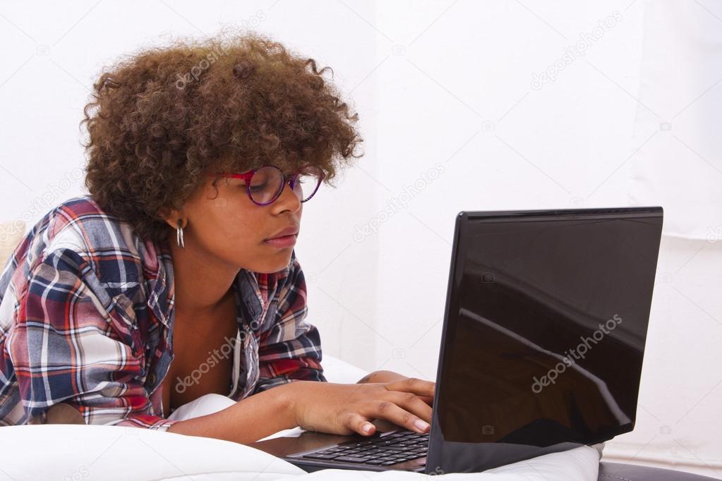 girl with computer