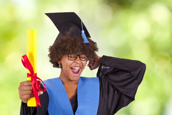 Celebrar la graduación, la educación — Foto de Stock