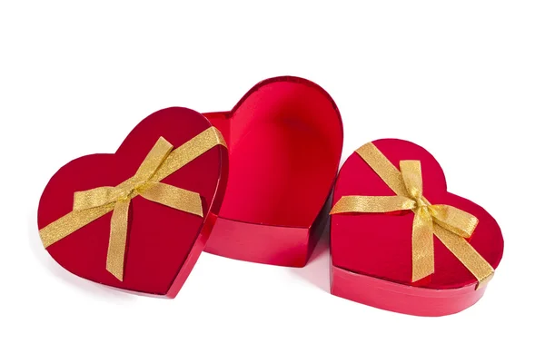 Gift boxes with heart — Stock Photo, Image
