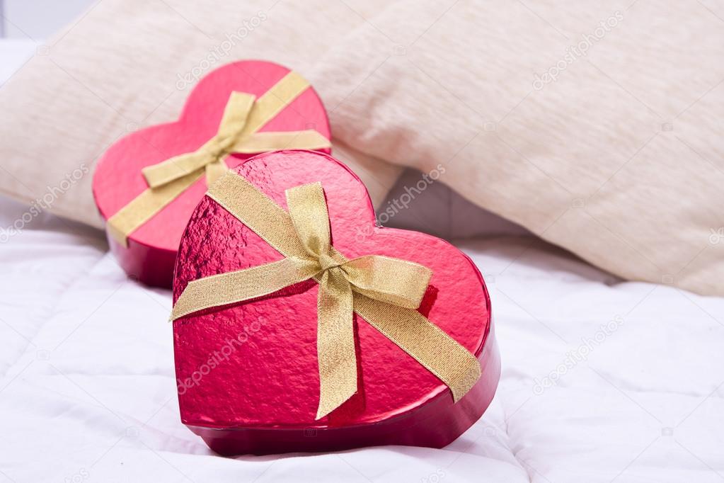 gift boxes with heart