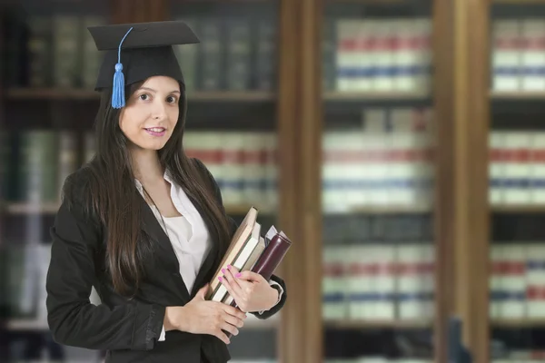 Woman in the office licensed — Stock Photo, Image