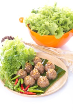 tapyoka topları ile domuz doldurma