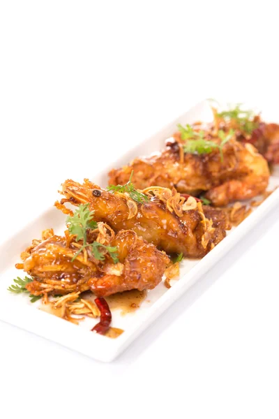 Fried  shrimp with Tamarind Sauce — Stock Photo, Image