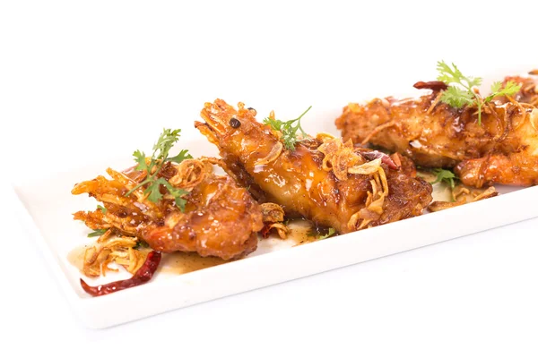 Fried  shrimp with Tamarind Sauce — Stock Photo, Image