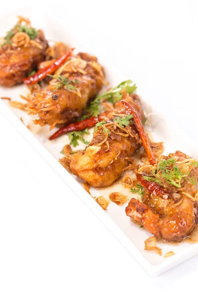 Fried  shrimp with Tamarind Sauce — Stock Photo, Image