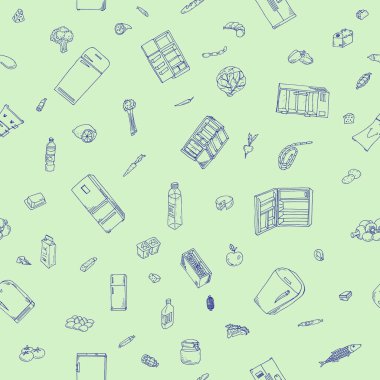 pattern refrigerators and food doddle