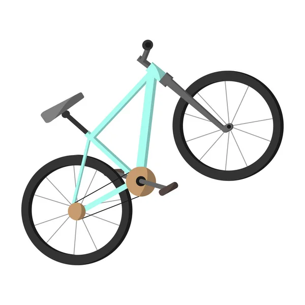 Flat Style Illustratie Van Fiets — Stockvector