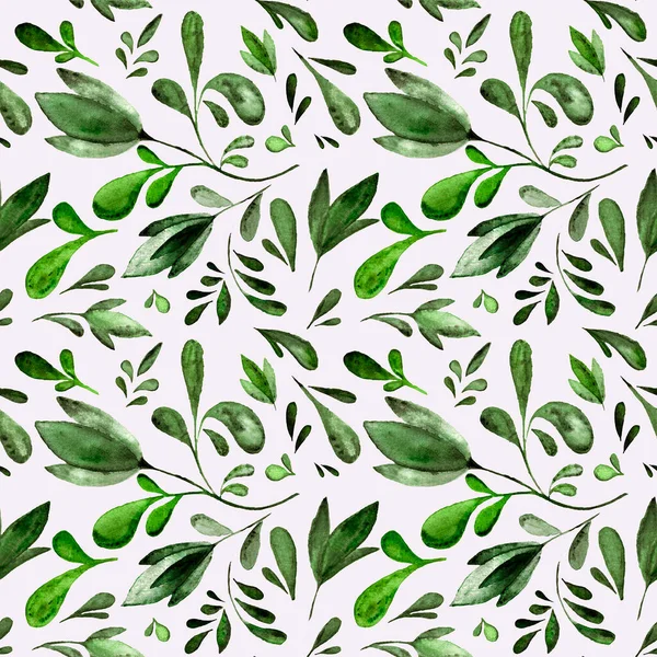 白い背景にライラックトーンの花のシームレスな水彩パターン。手描き水彩柄. — ストック写真