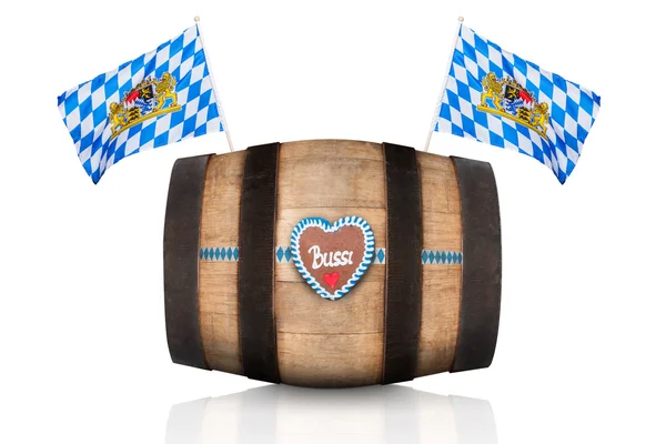 Bayerisches Bierfass — Stockfoto