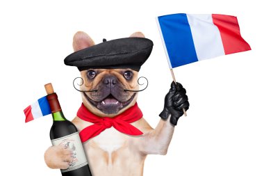 french wine dog clipart
