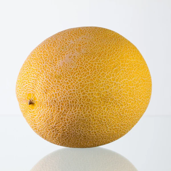 Galia melon på personalen i glas — Stockfoto