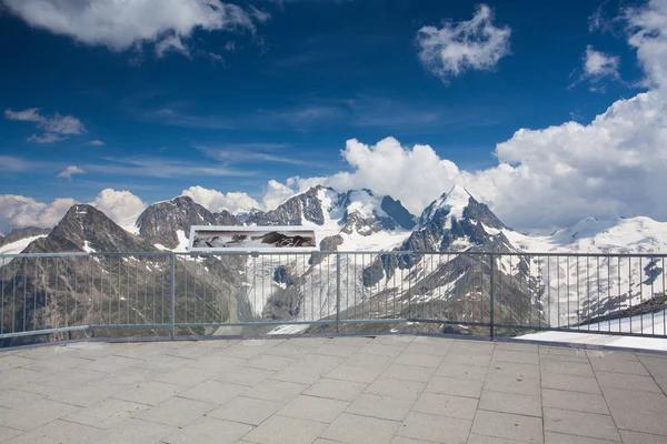 Bergblick vom Piz Corvatsch, Schweiz — Stockfoto