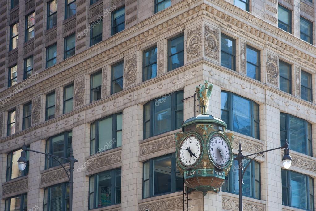 Iconic Father Time clock in Chicago Stock Photo by ©CaptureLight 112272158