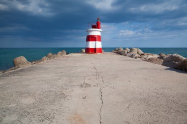 fırtına, algarve, Portekiz önce tavira adası feneri