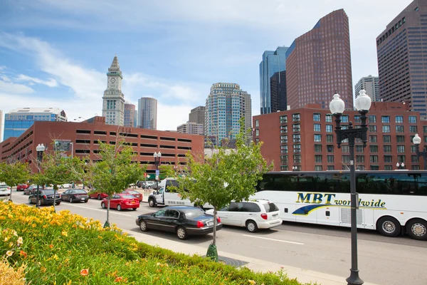 The North End Parks on the Rose Kennedy Greenway have reconnecte — Stock Photo, Image