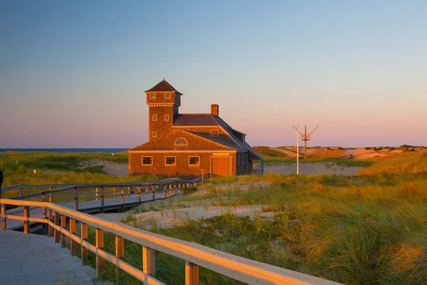 Beach house på Cape Cod, Massachusetts, Usa. — Stockfoto