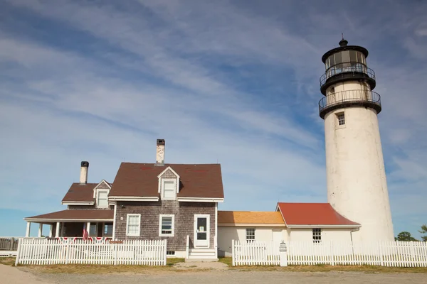 Highland Light na Cape Cod, Massachsetts, Stany Zjednoczone Ameryki — Zdjęcie stockowe