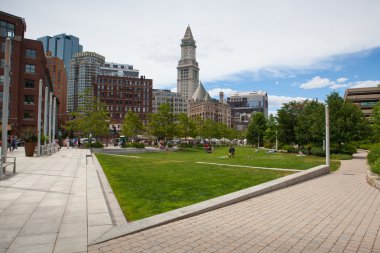 Rose Kennedy Greenway North End parklar reconnecte var