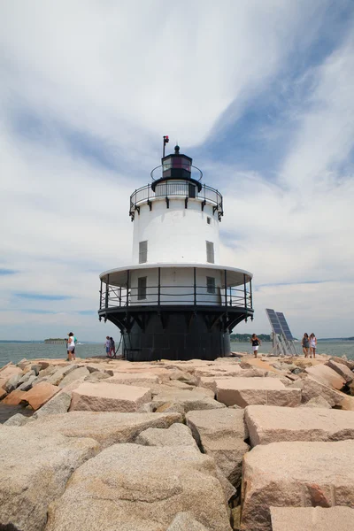 Portland Breakwater Lighthouse (Bug Light) eteläisessä Portlanissa — kuvapankkivalokuva