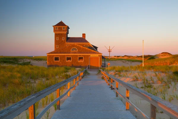 Beach house på Cape Cod, Massachusetts, Usa. — Stockfoto