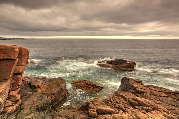 Západ slunce v národním parku Acadia - obraz Hdr — Stock fotografie