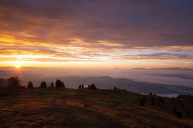 İnanılmaz Gerlitzen Apls Avusturya sabah.