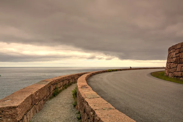 Solnedgång i Acadia National Park - Hdr-bild — Stockfoto